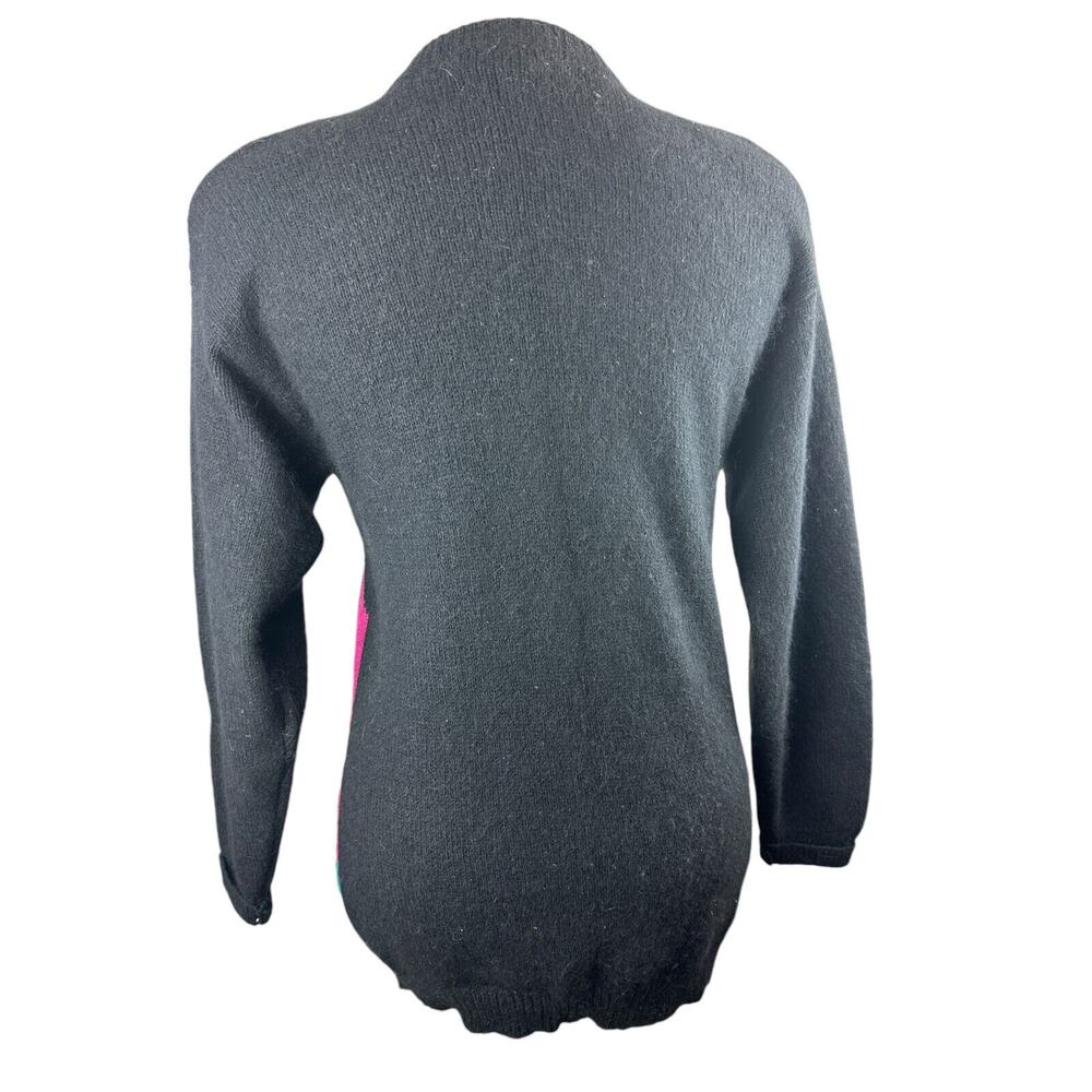 Vtg Retro I.B. Diffusion Artsy Embellished Jeweled Geometric Sweater Size Small - Picture 8 of 12